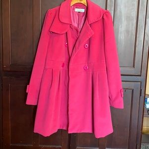 Pink Pea Coat lined